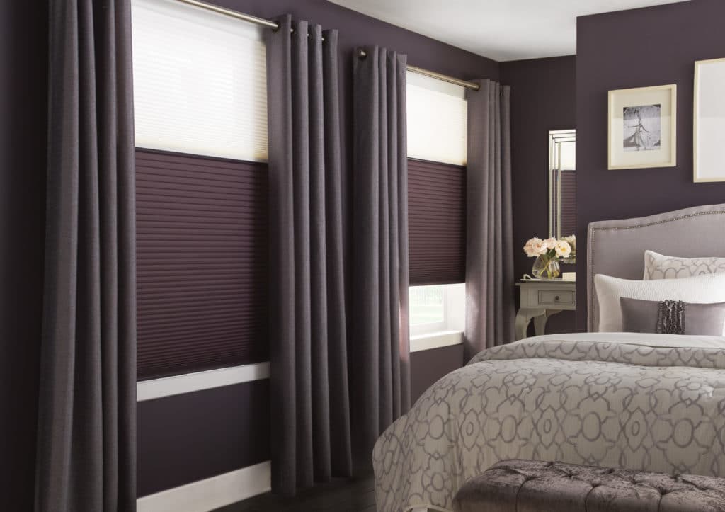 cellular shades with draperies insulating window treatments