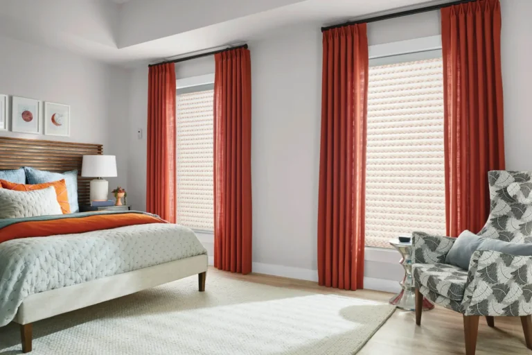 Sheer Shades layered with Drapes