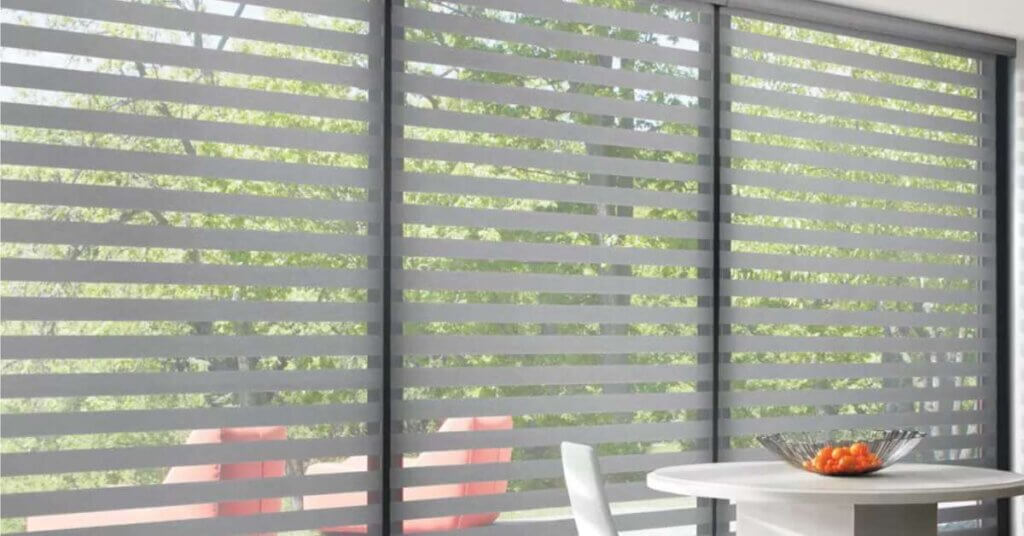 Zebra Shades in a home