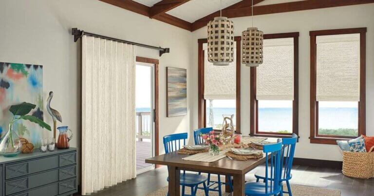 Horizons Averte Natural Fold in Dining Room Sliding Door