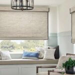 Graber Woven Wood Shades in Reading Nook