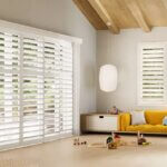 Hunter Douglas Bypass Shutters in Playroom
