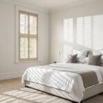 Shutters in a bedroom for privacy