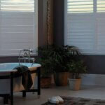 Faux Wood Shutters in a Bathroom