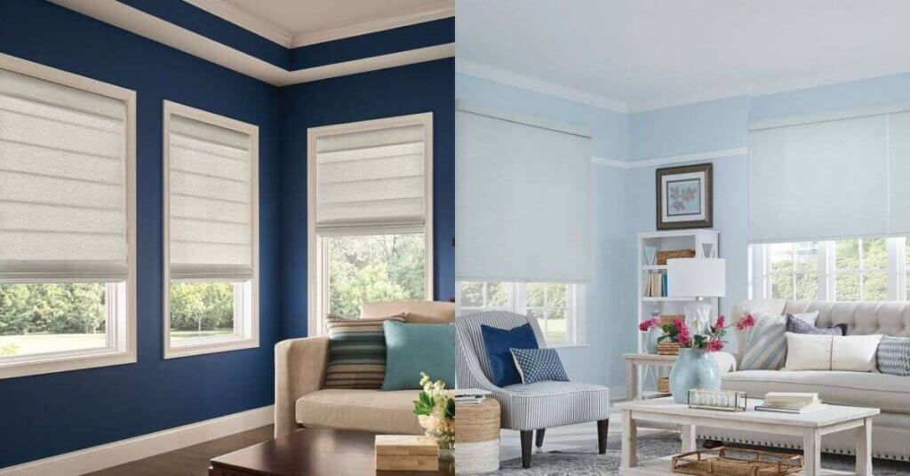 Roman Shades vs. Roller Shades (1)