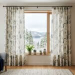 Printed Drapes Scandinavian Living Room (1)